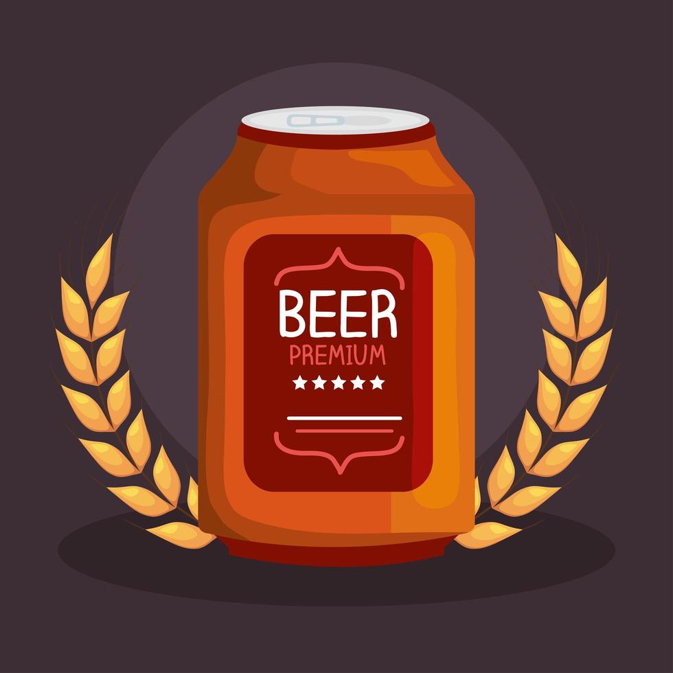 beer can poster vector