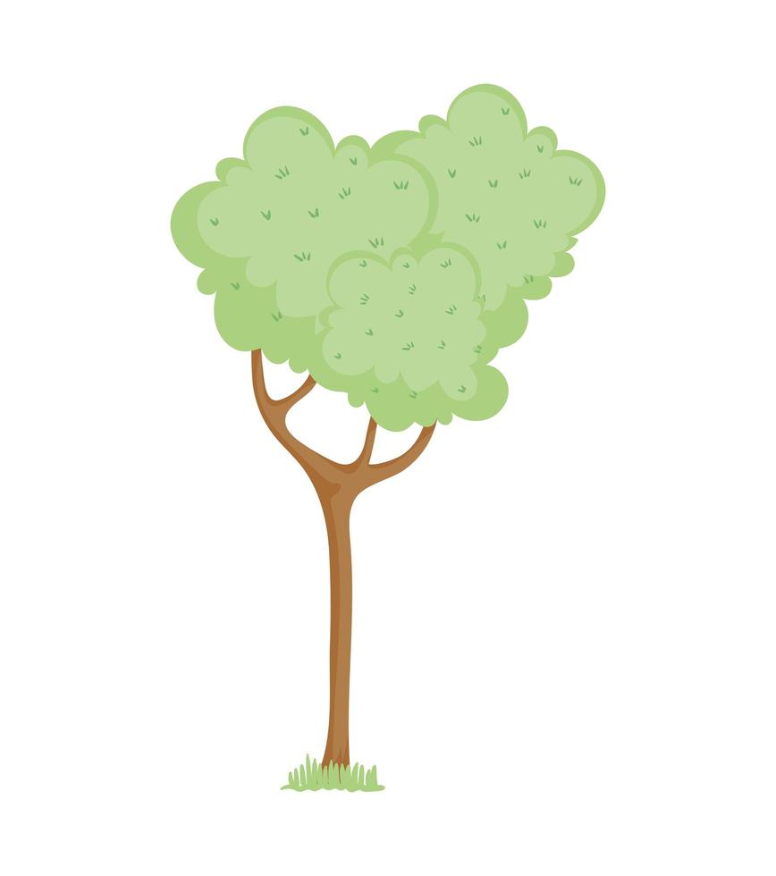 planta de jardín de árbol vector