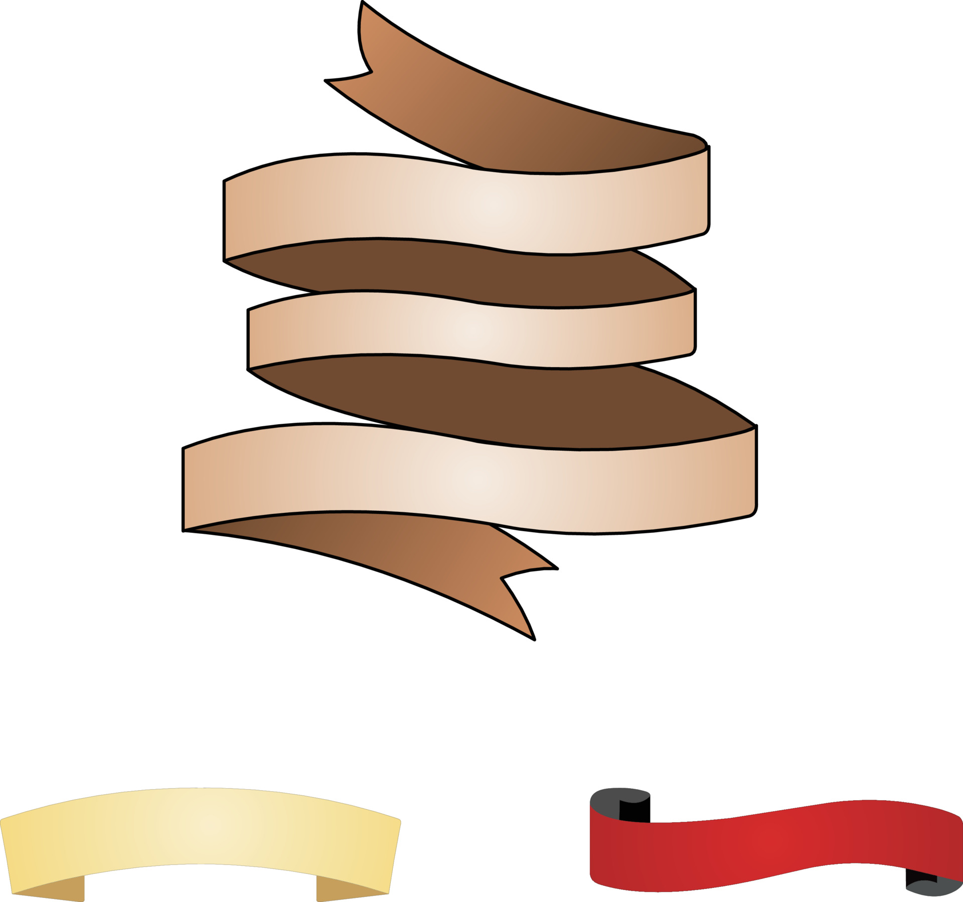 Illustration of a ribbon vector art banner 3809740 Vector Art at Vecteezy