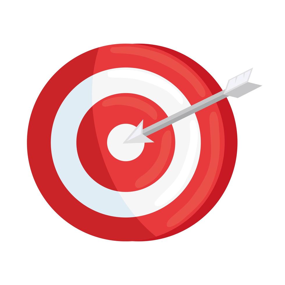 Isolated target icon vector