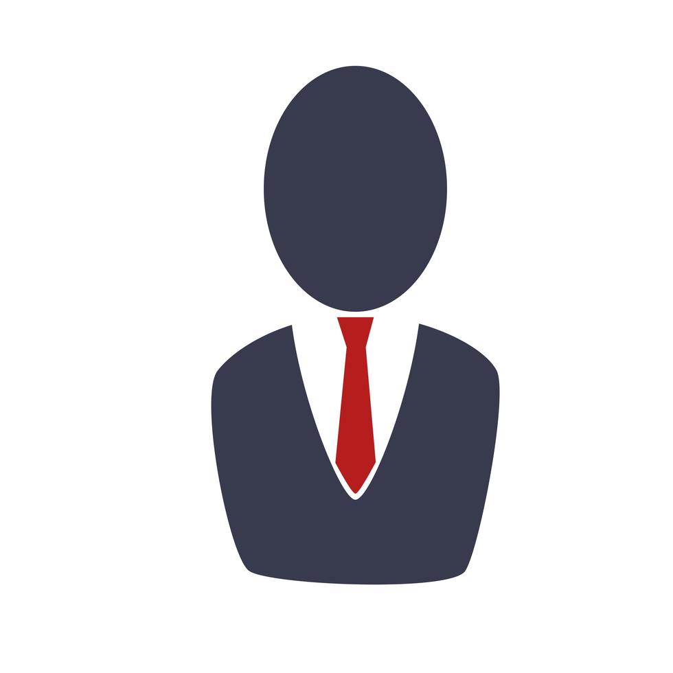 Businessman with necktie vector