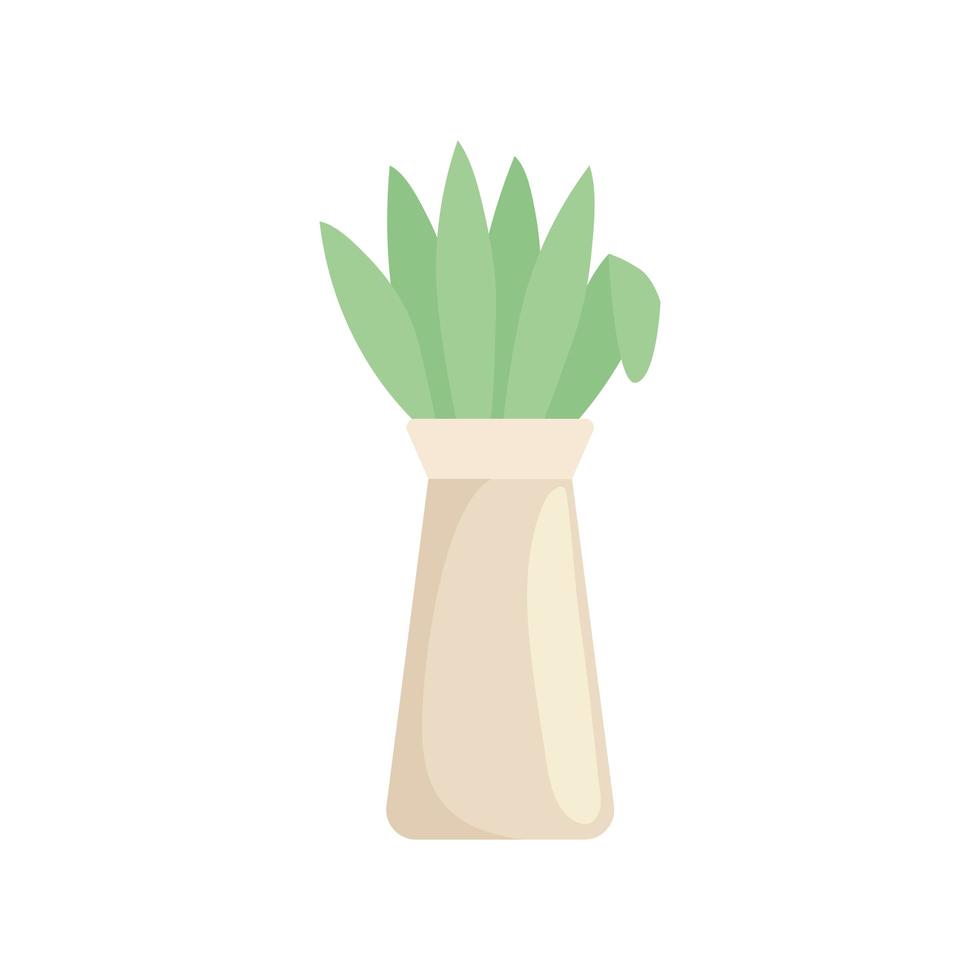 vase with plant vector