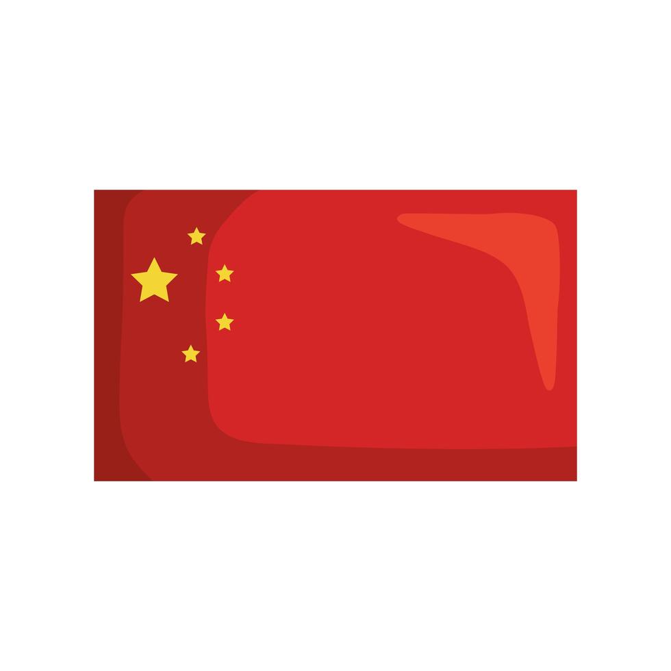 bandera nacional china vector
