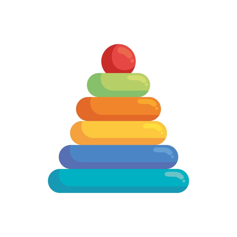 toy pyramid for kids vector