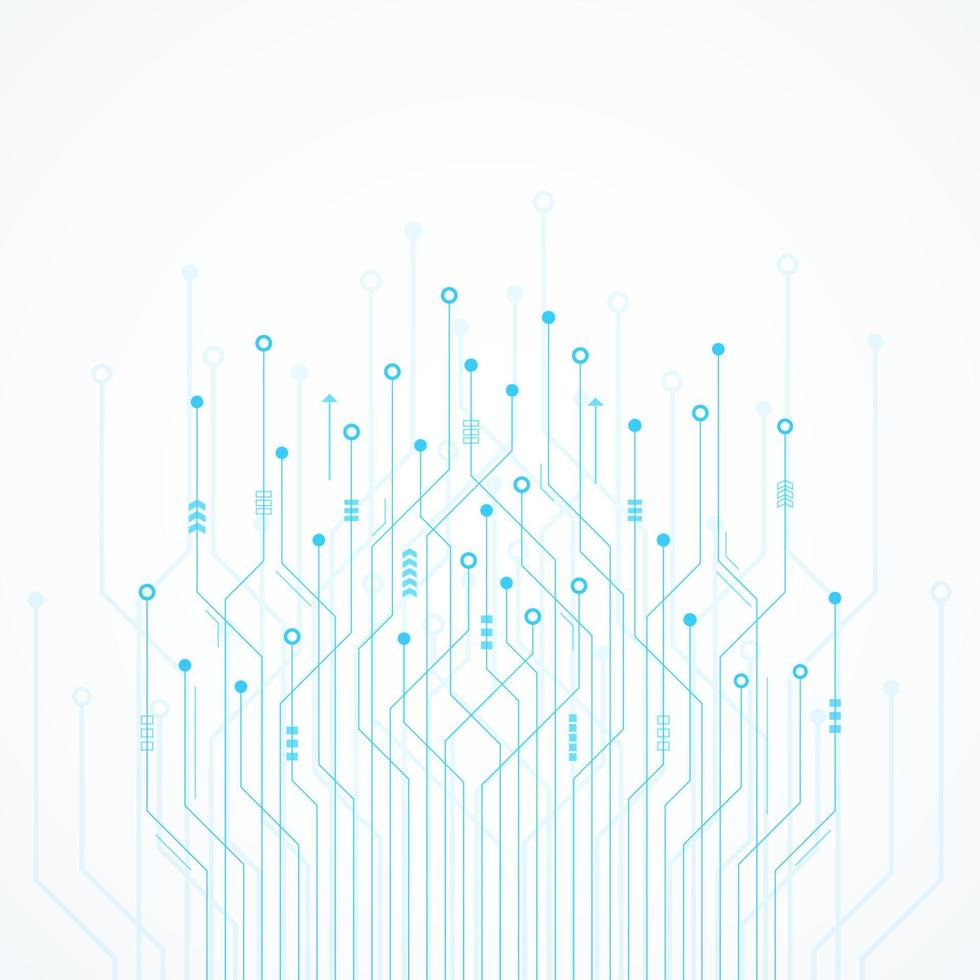 Abstract Technology Background, circuit board pattern, microchip, power line vector