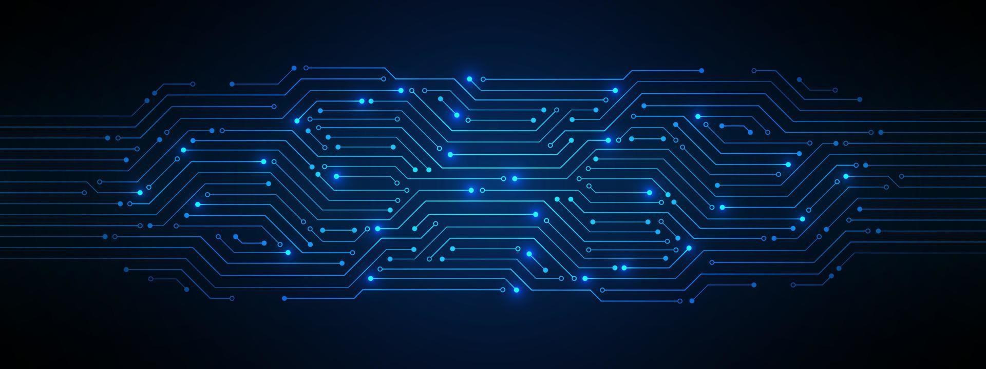 fondo de tecnología abstracta, patrón de placa de circuito, microchip, línea eléctrica vector