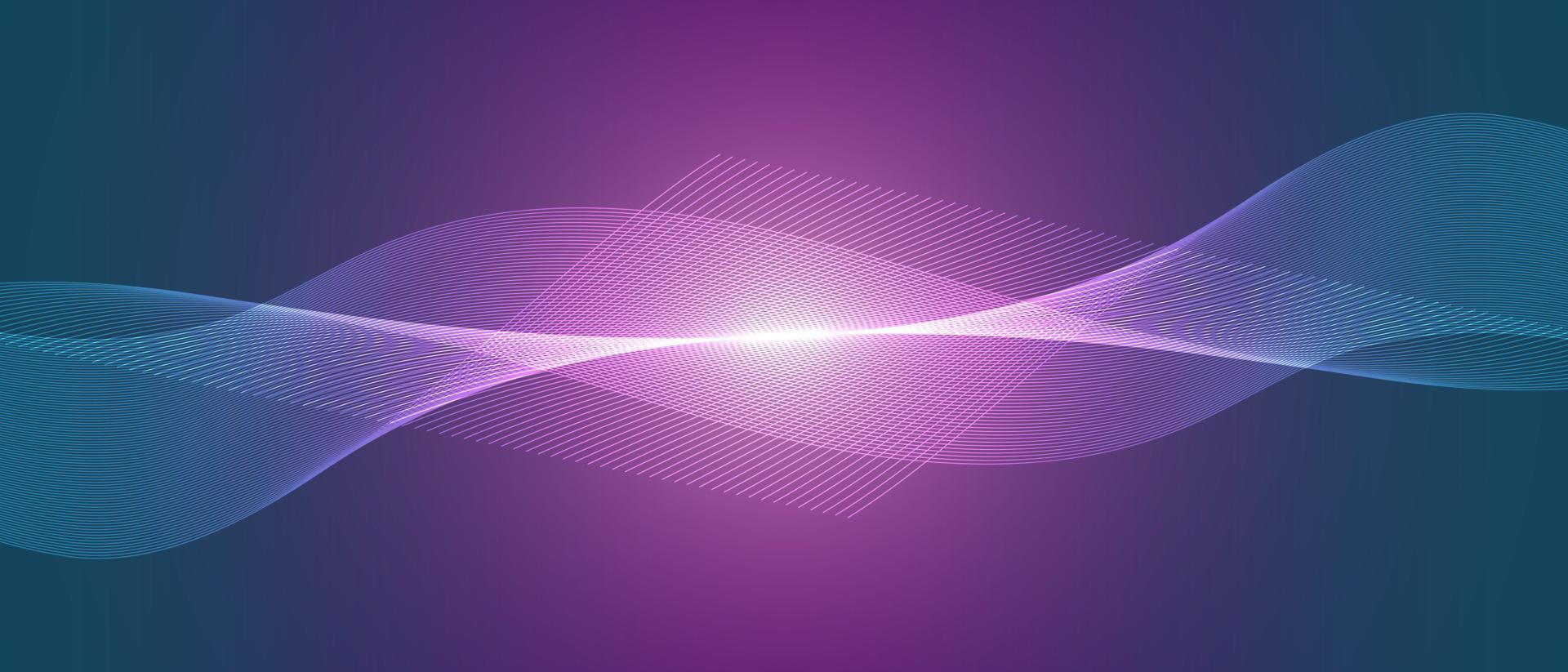 Abstract technology wave design, digital network background, vector communication concept