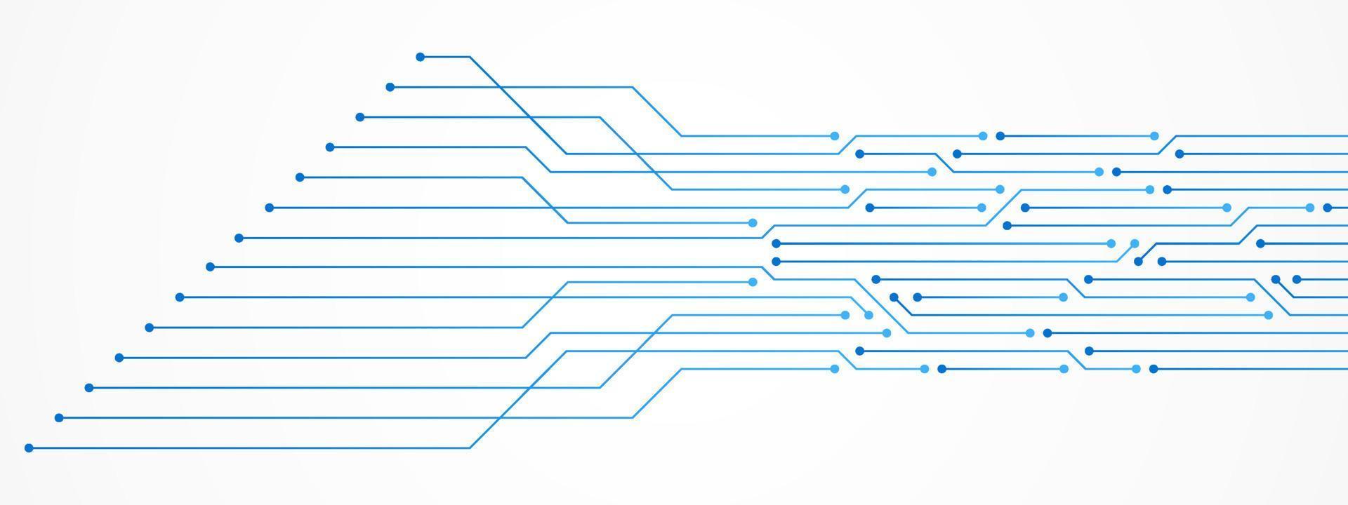 fondo de tecnología abstracta, patrón de placa de circuito, microchip, línea eléctrica vector