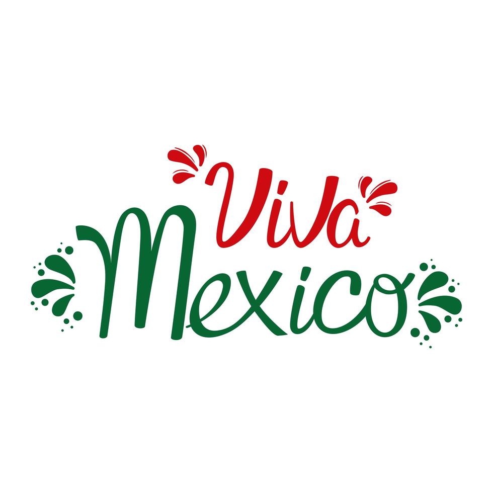 viva mexico phrase vector