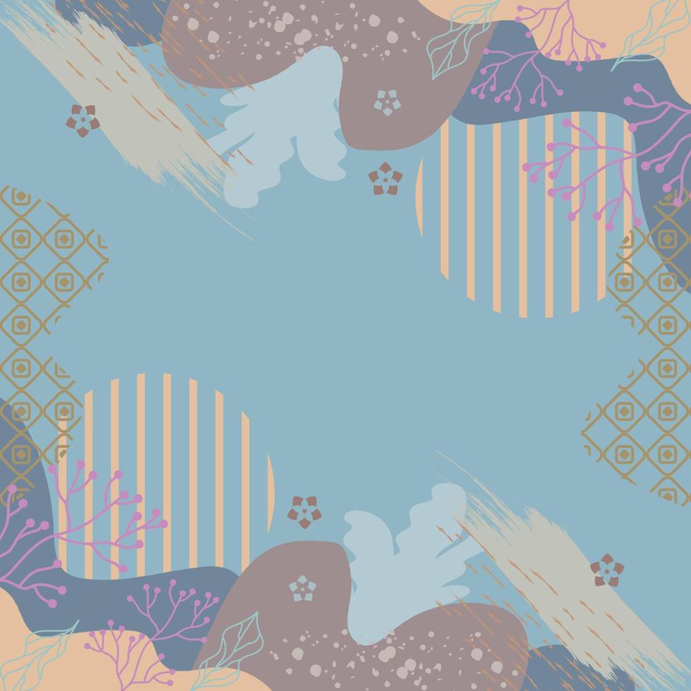 Pañuelo de seda con diseño de patrón abstracto con estilo floral. diseño útil para hijab, pañuelo, bandana, tela, moda, chal, papel tapiz, funda de cama, etc. vector