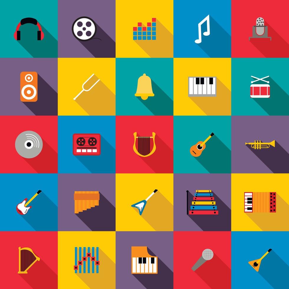 Music Icons set vector