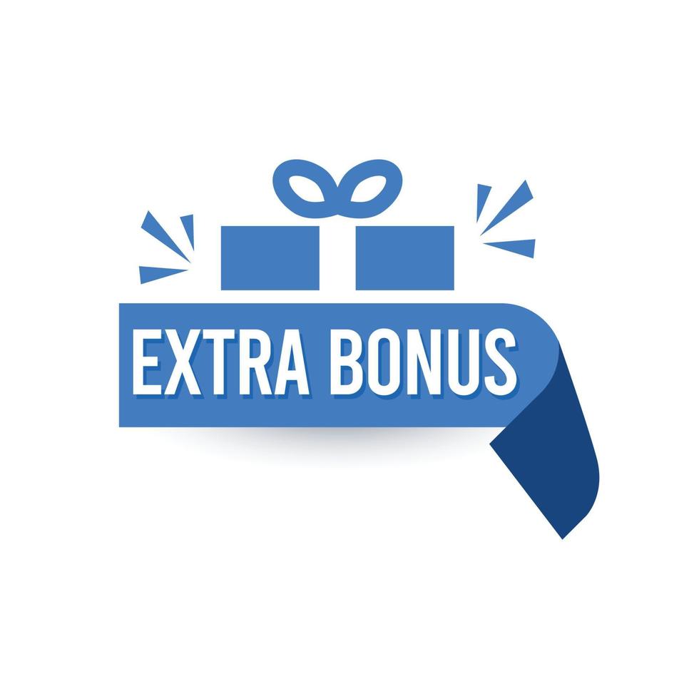 extra bonus banner design template vector