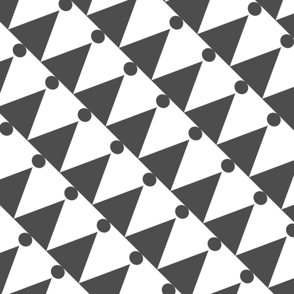Black colored triangular pattern design. vector