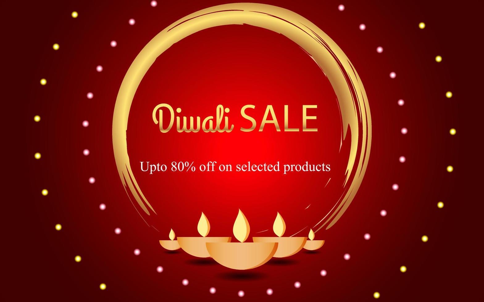 Happy Diwali - Colorful diwali sales banner, Happy Diwali sales banner vector Illustration,