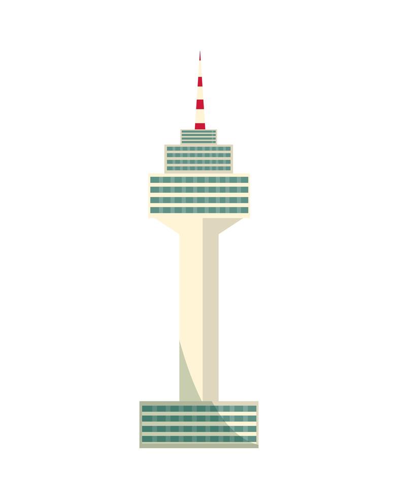 namsan tower in seoul vector