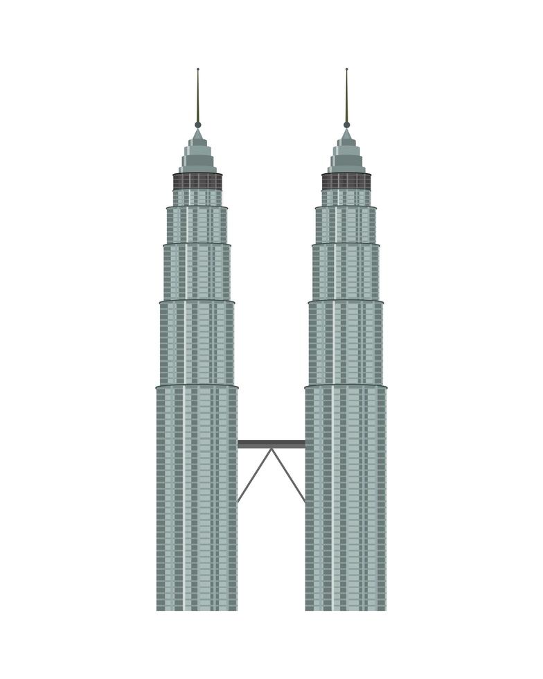 Petronas Twin Towers vector