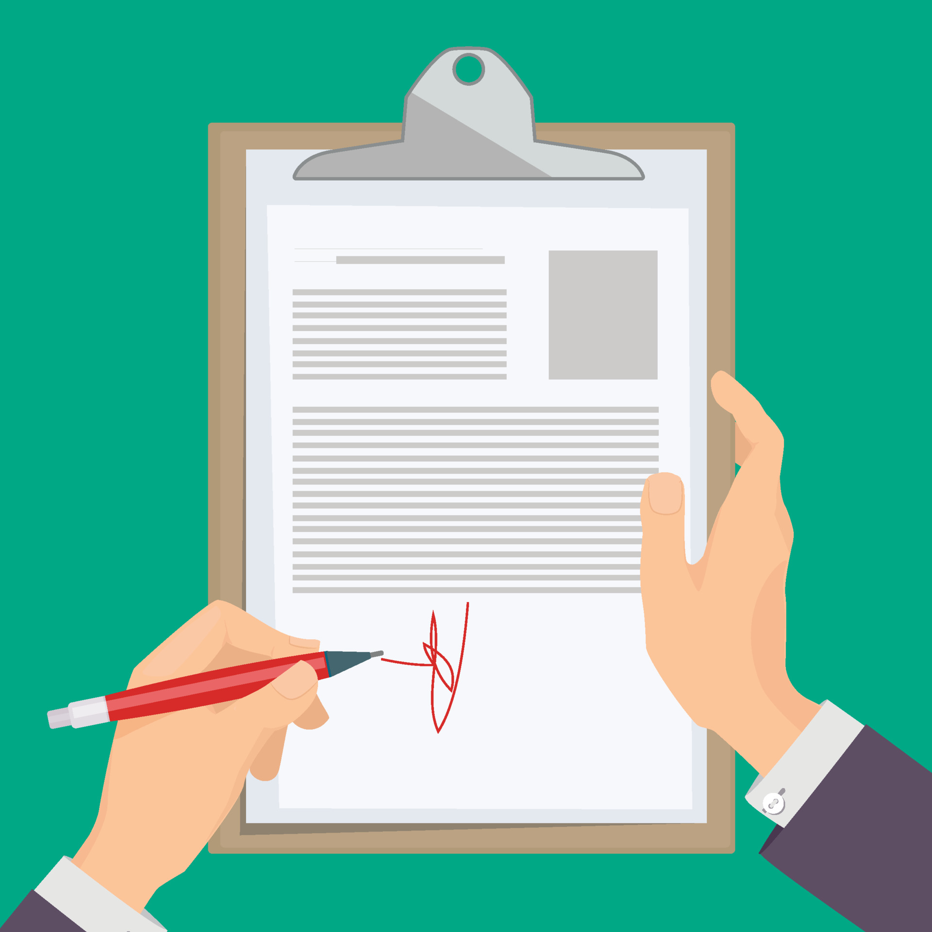 Signature documents business person hand holding pen writing documents