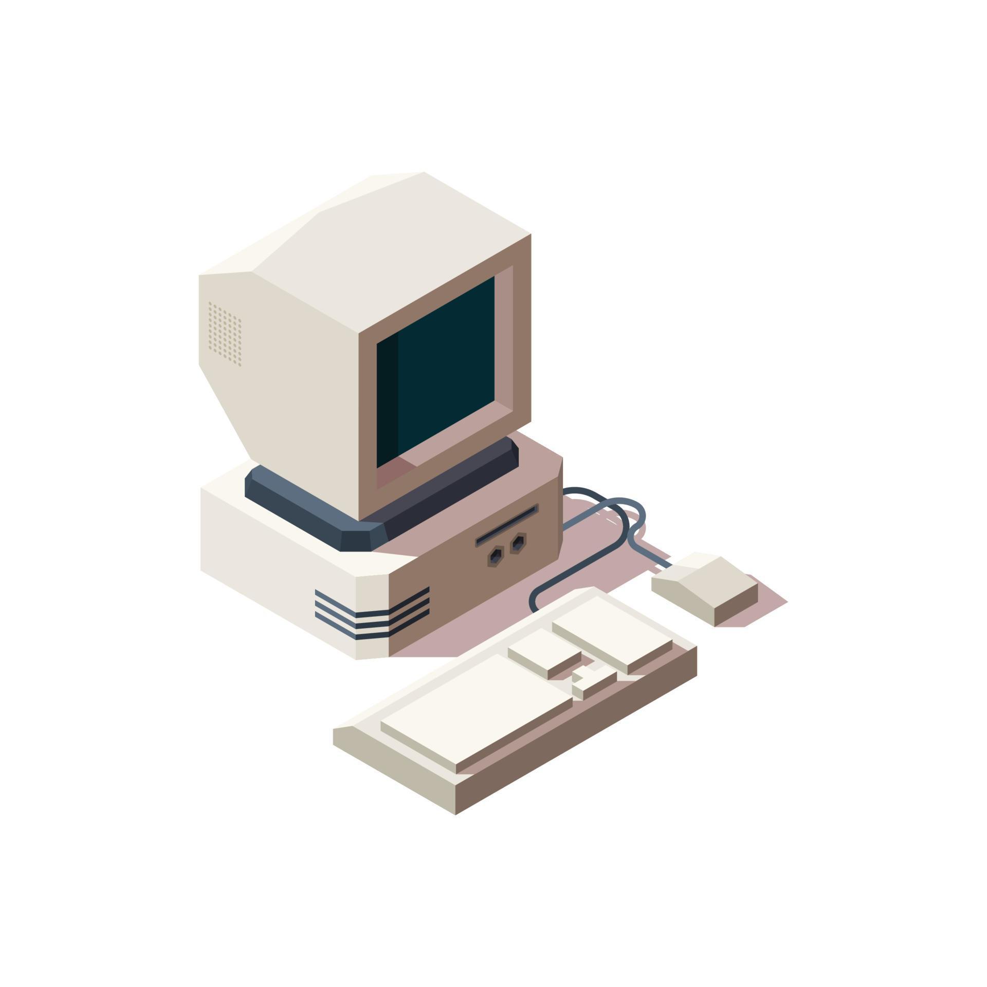 Retro Devices Cell Phone Old Smartphone Cameras Photo Vhs Music Game Console Player Computer Isometric Collection Vector Art At Vecteezy
