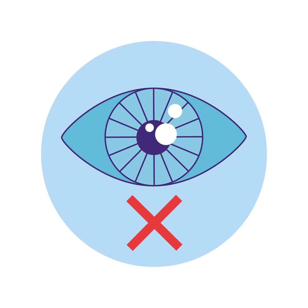 eye blind symbol vector