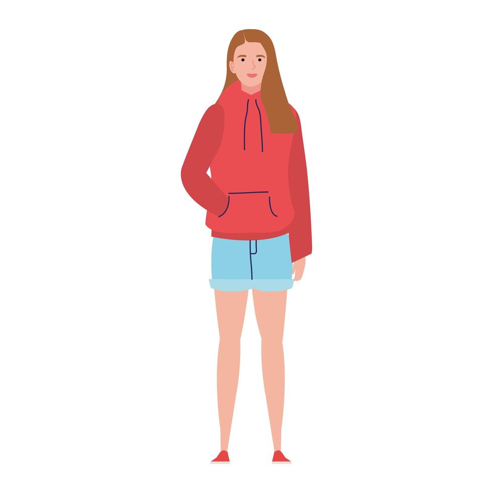 woman with coat vector