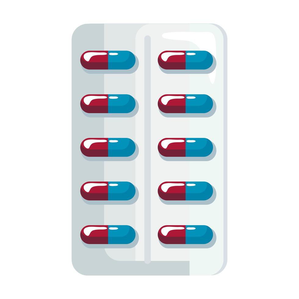 medical pills tablet vector