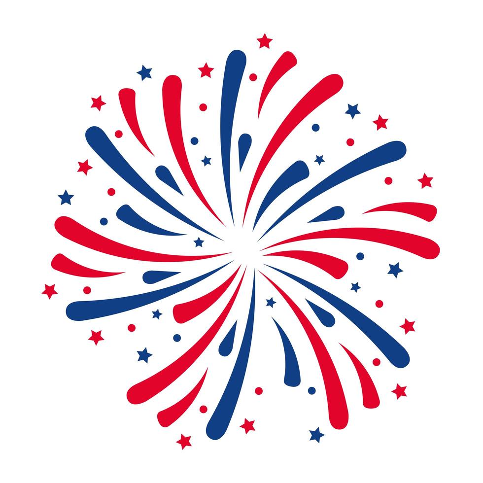 firework with stars vector