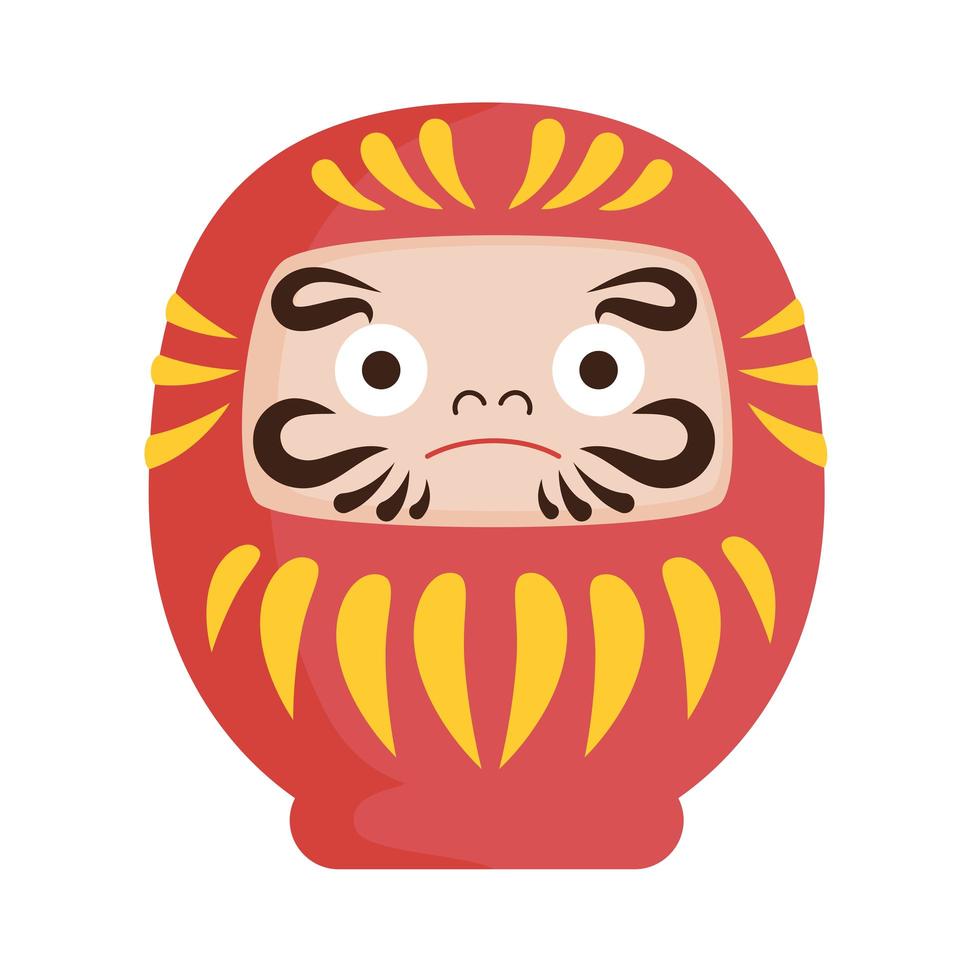 japanese daruma icon vector