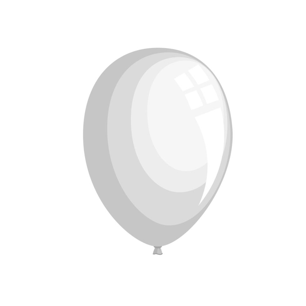 icono de globo blanco vector