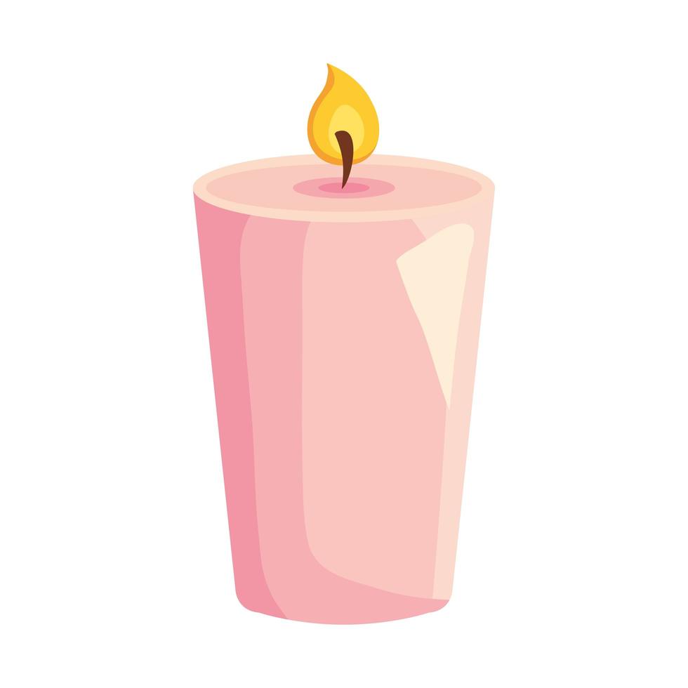 candle spa isolated vector