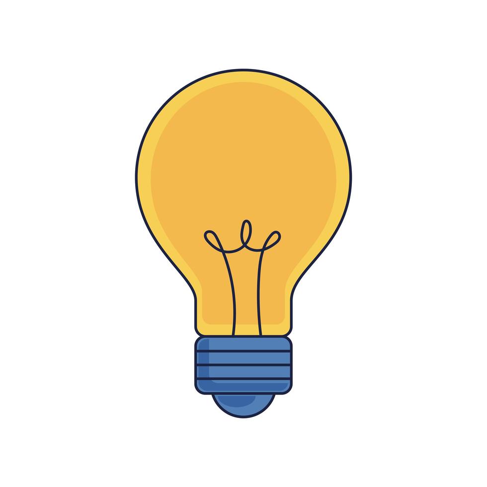 bulb light icon vector
