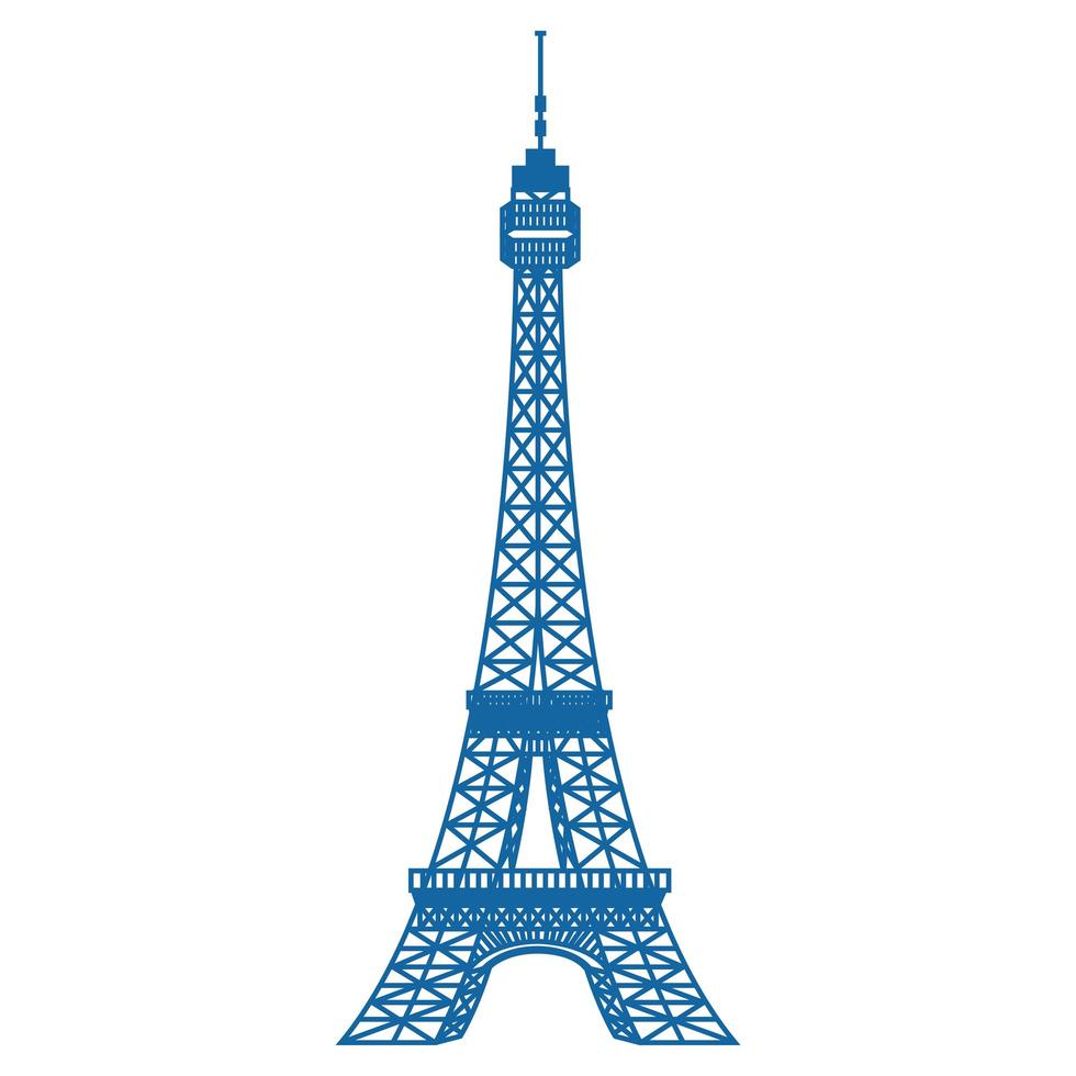 Paris eiffel tower vector