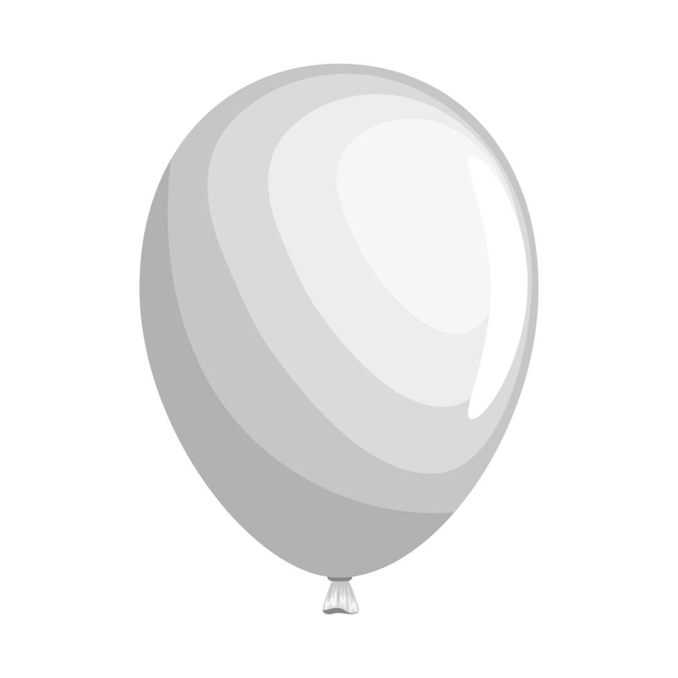 helio globo blanco vector