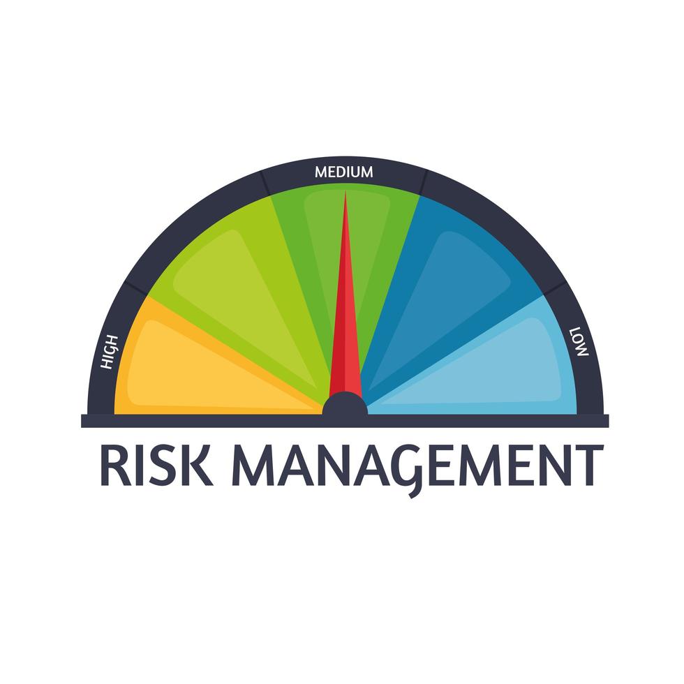 risk management gauge vector