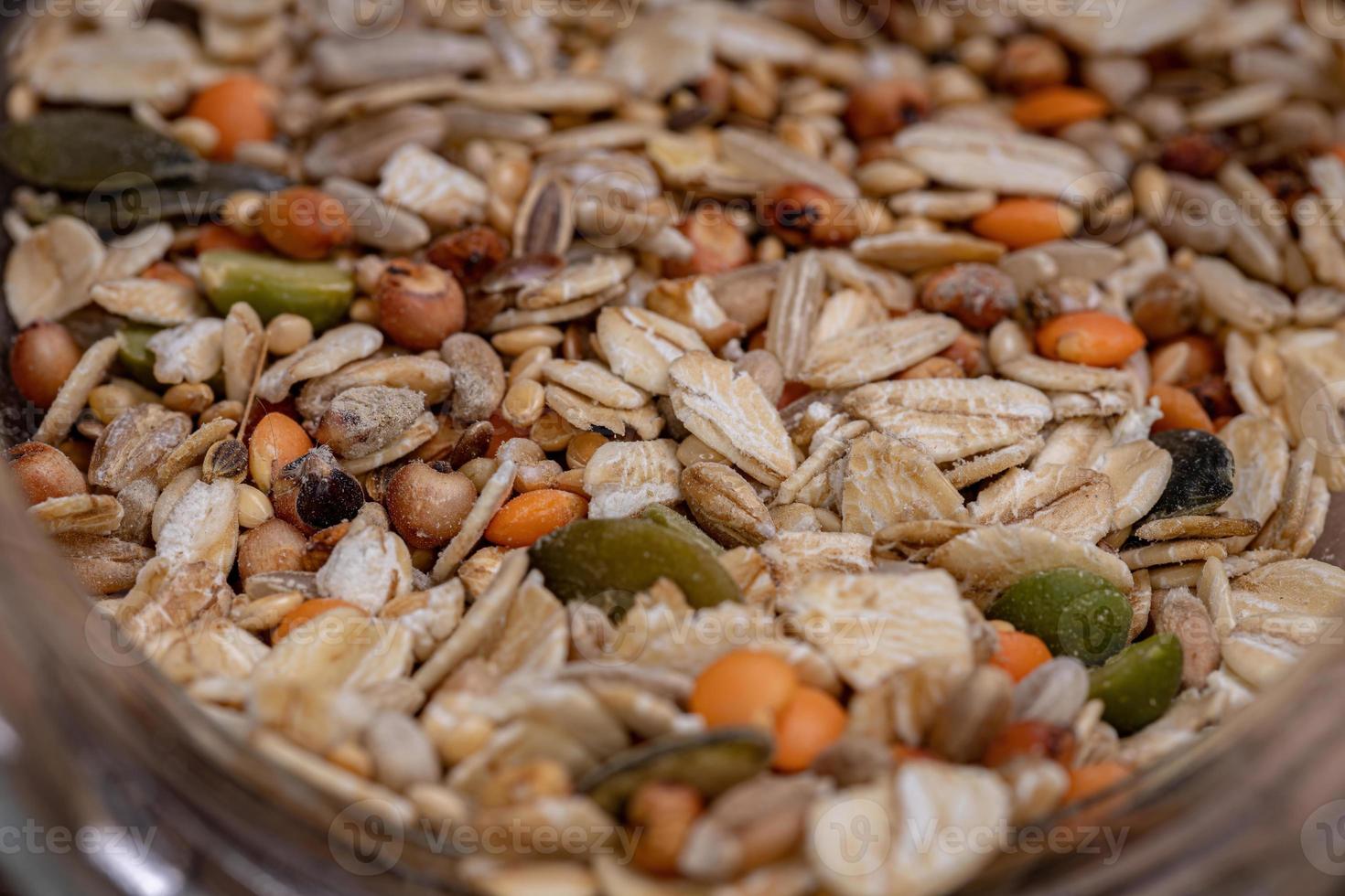 Healthy mix of different seeds photo