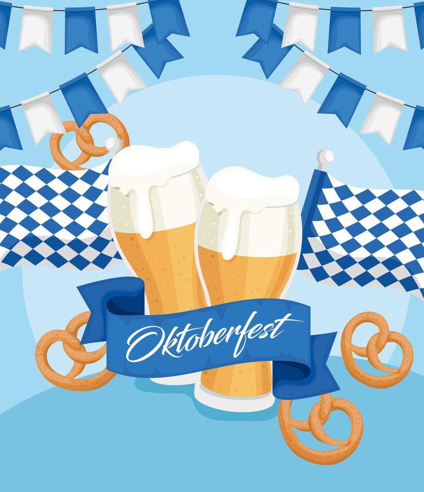 banner del festival oktoberfest vector