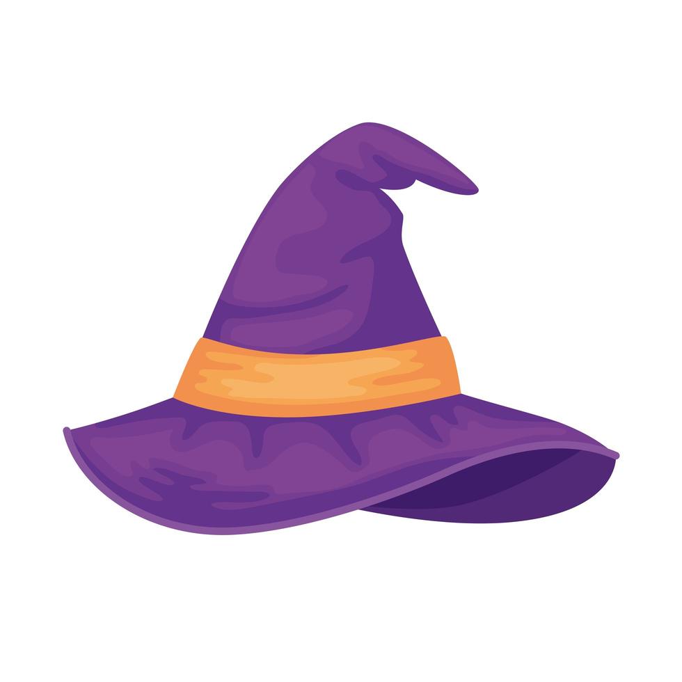 halloween witch hat vector