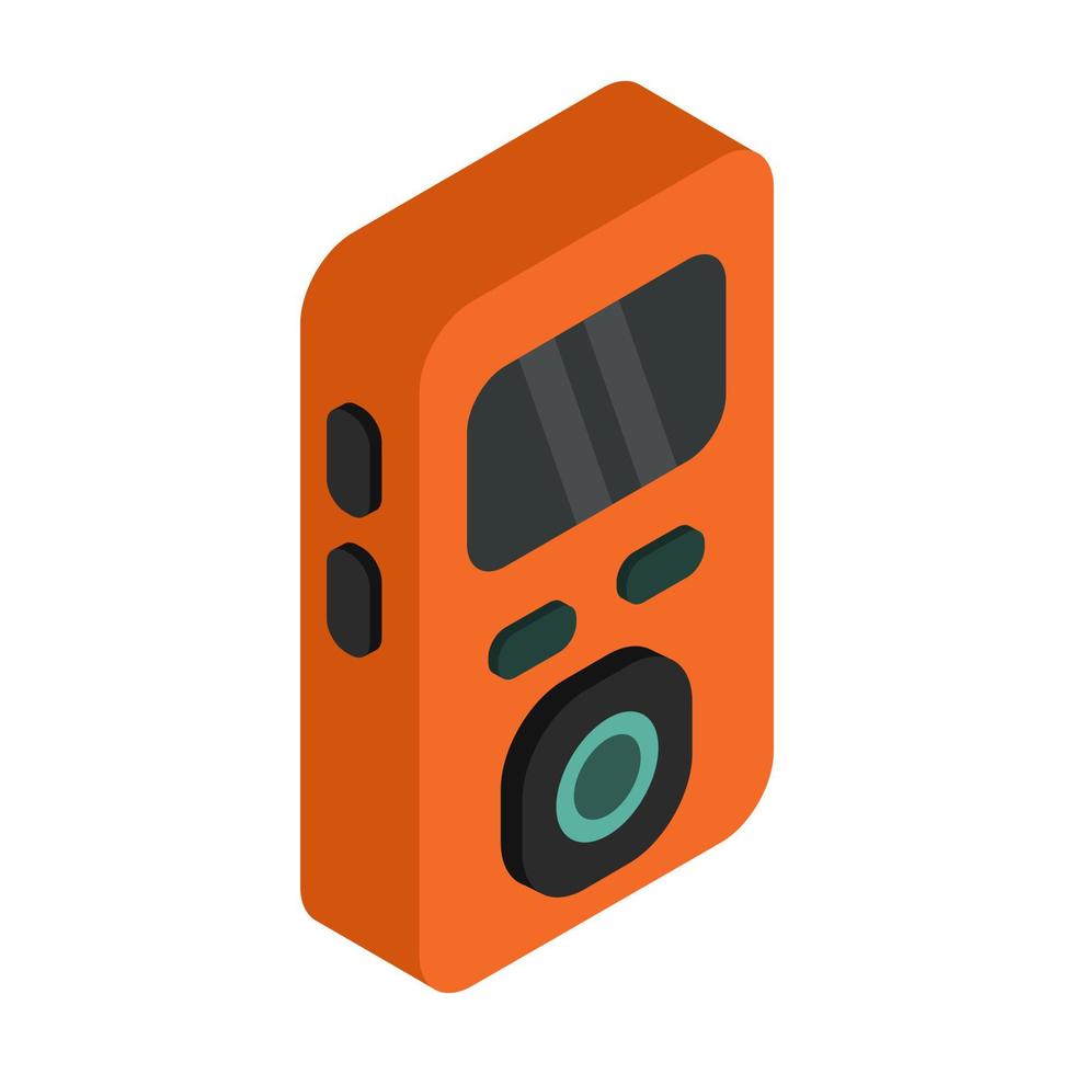 reproductor de mp3 isometrico vector