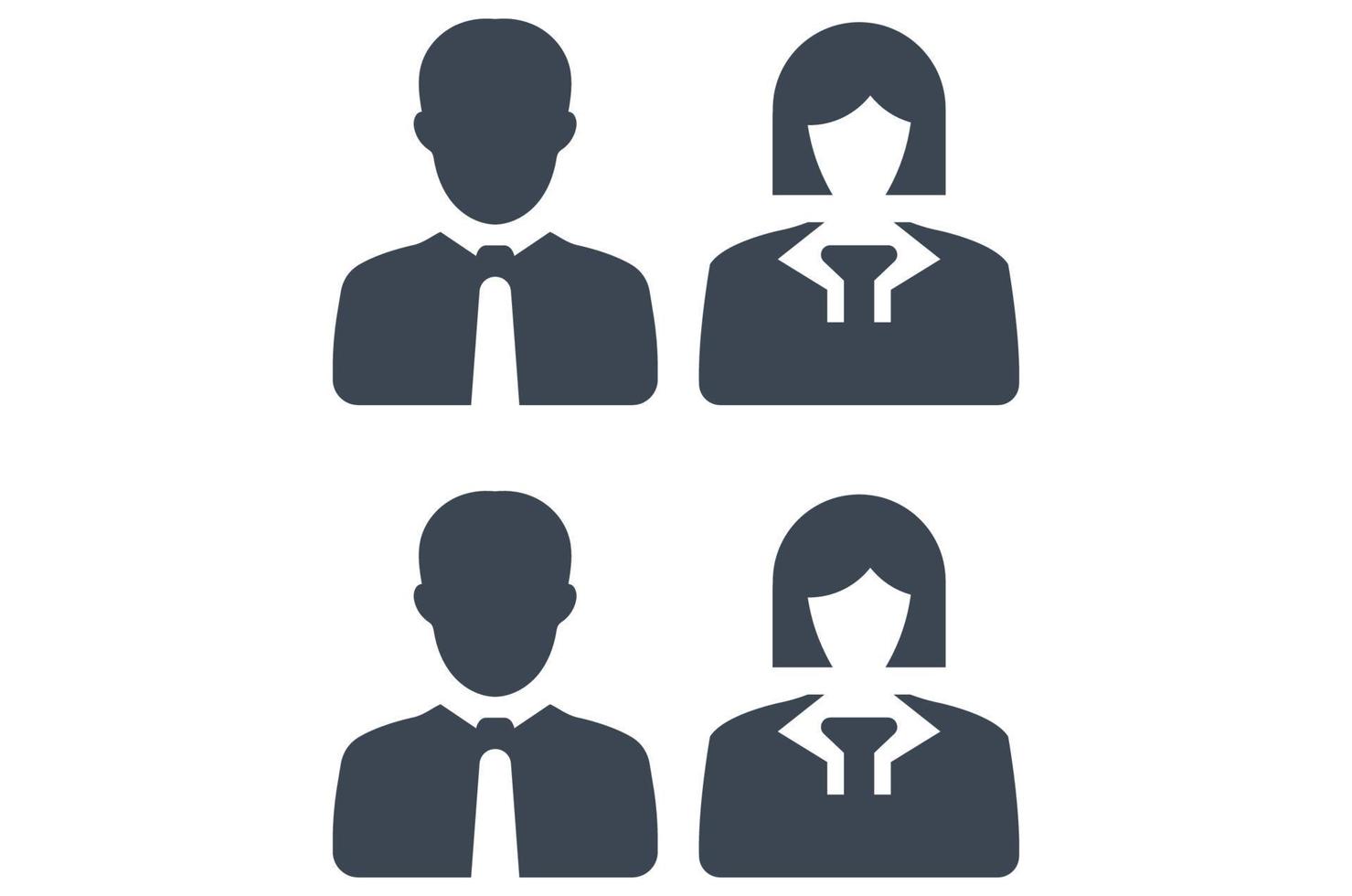 Employee candidate icon vector