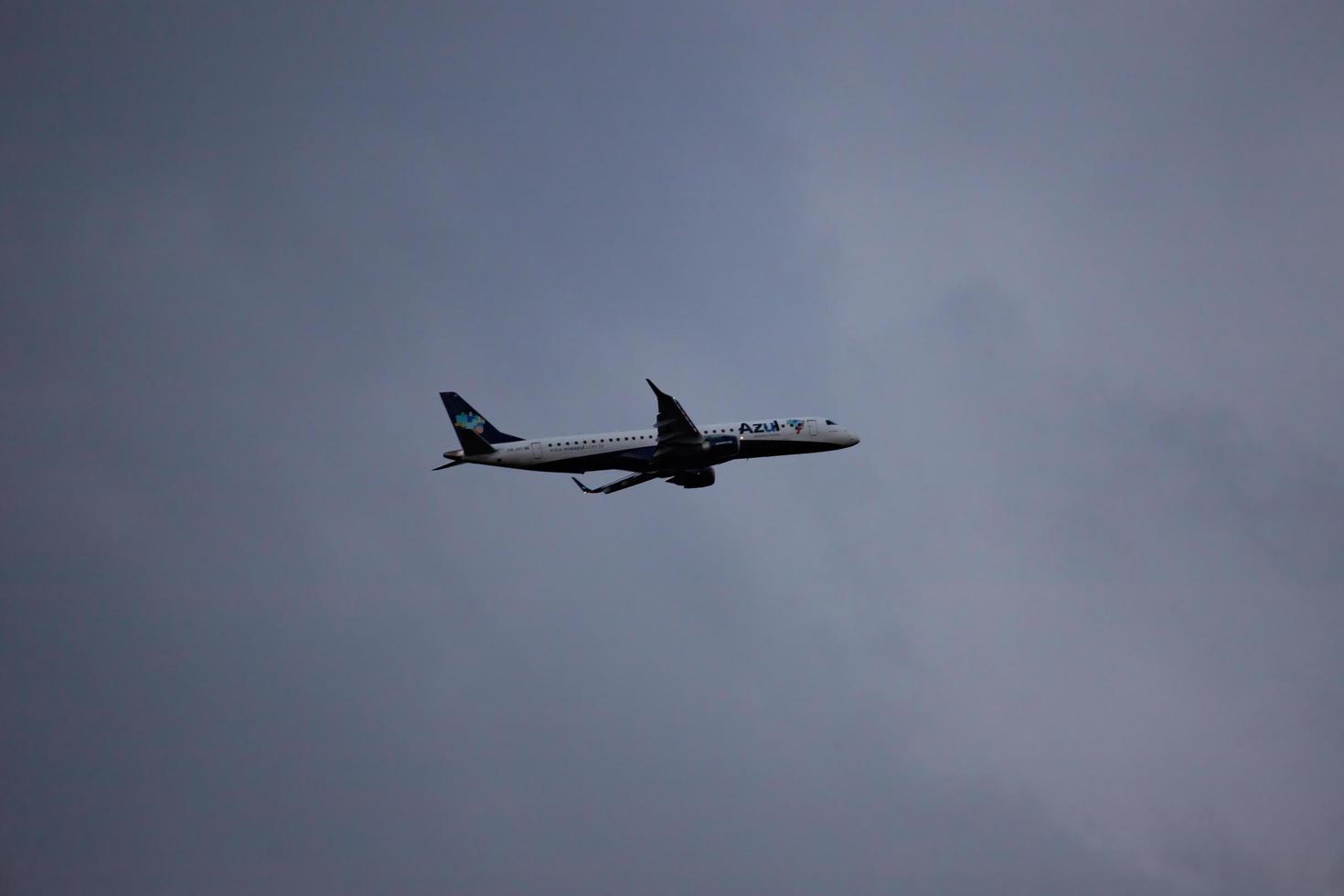 Goiania, Goias, Brazil, 2019 -White and blue plane photo