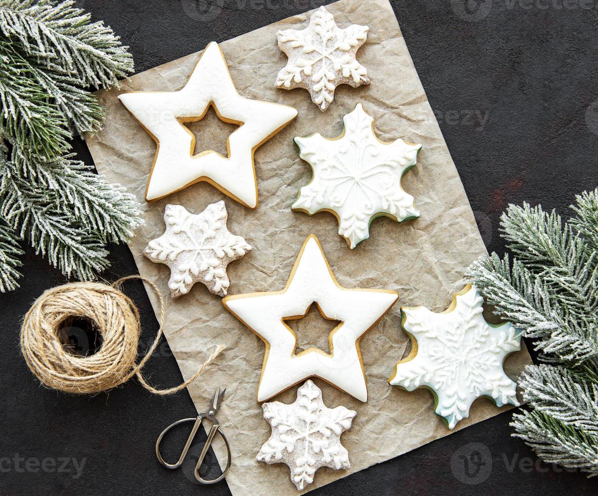 Christmas gingerbread cookies photo