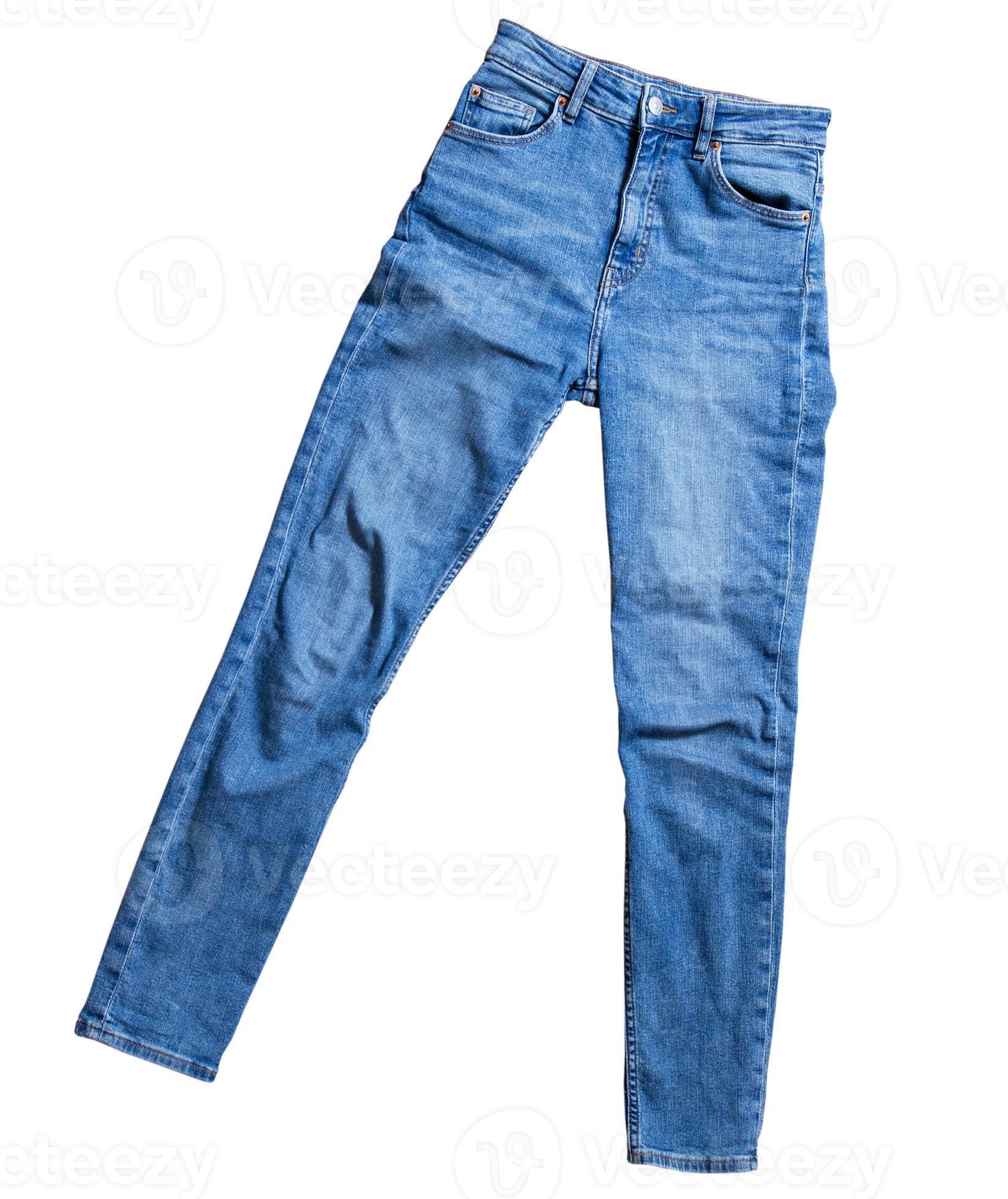 Jeans isolated on white, denim pants isolated, folded blue jeans isolated  on white, summer clothes, cloth element mock up 3814667 Stock Photo at  Vecteezy