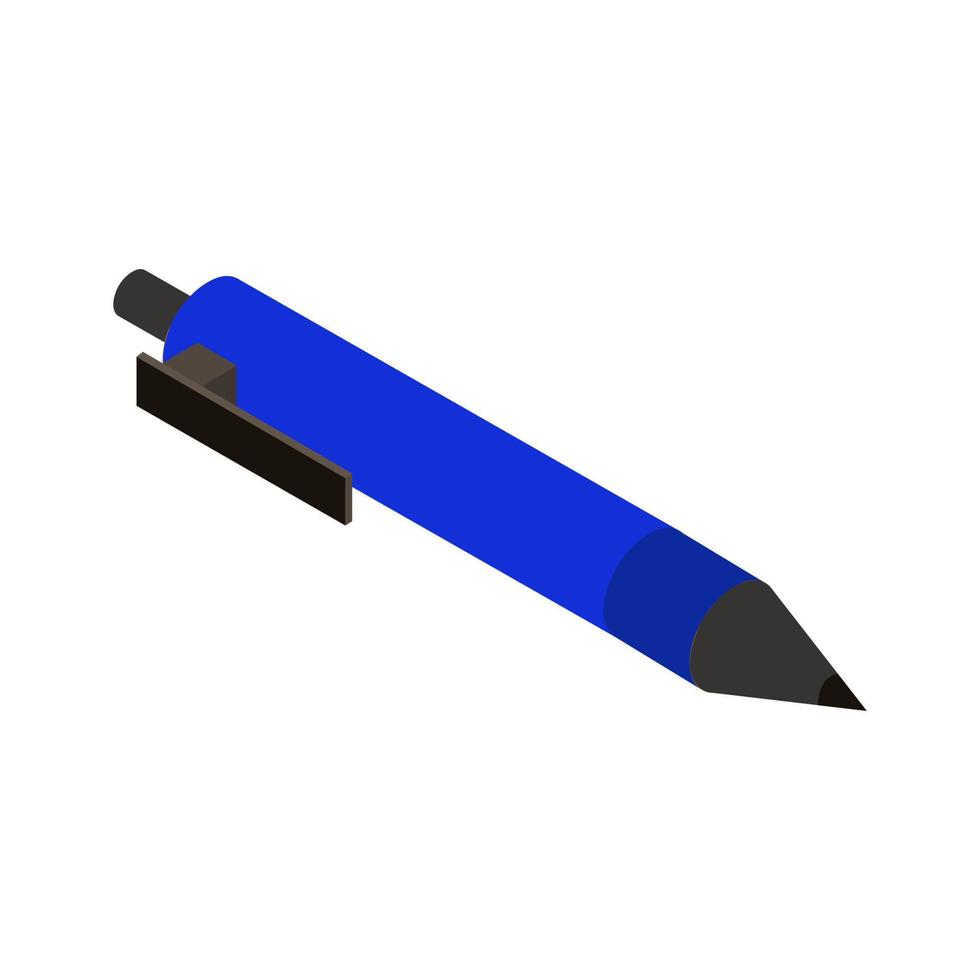 Isometric pen on a white background vector