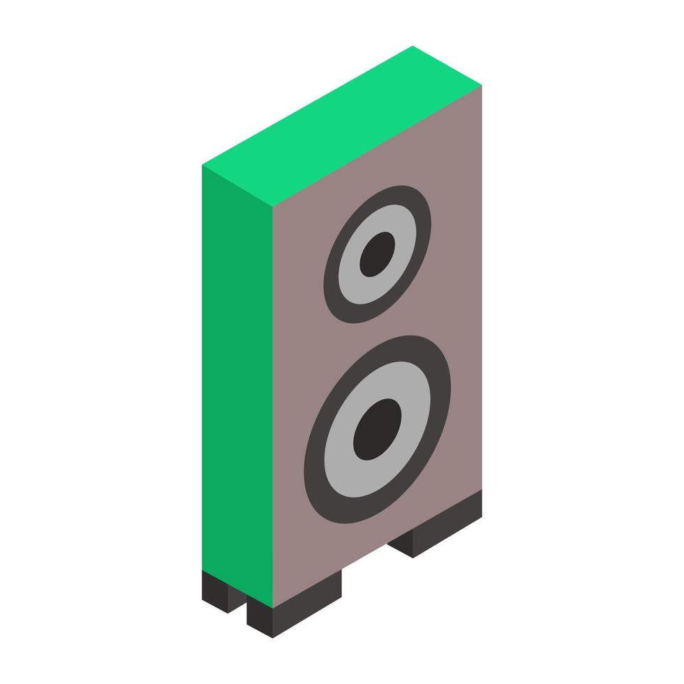 Isometric woofer on a white background vector