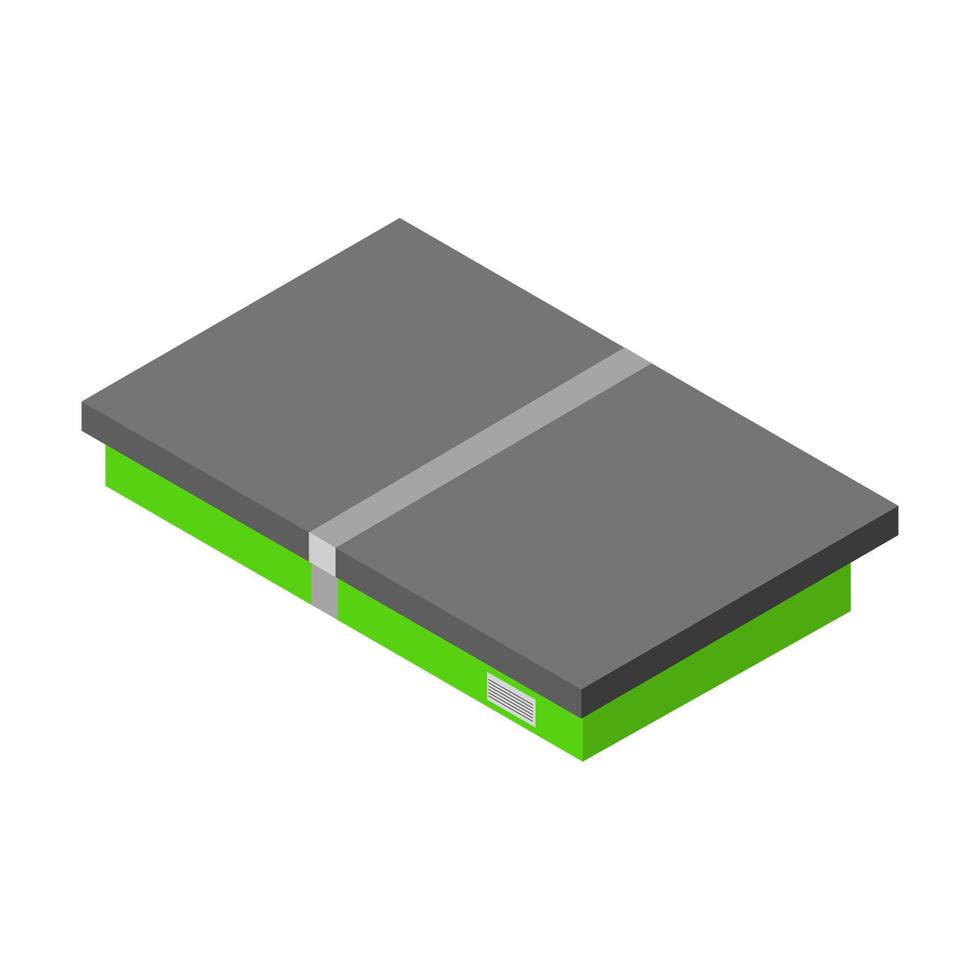 Isometric box on white background vector
