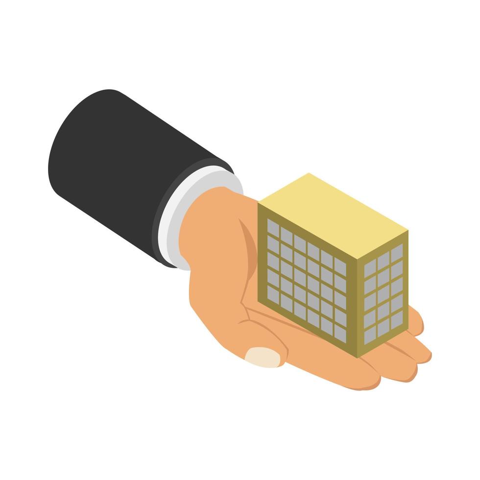 Skyscraper in isometric hand vector