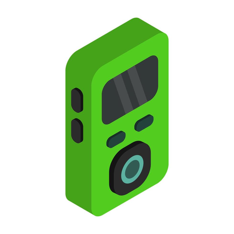 Mp3 player isometric vector