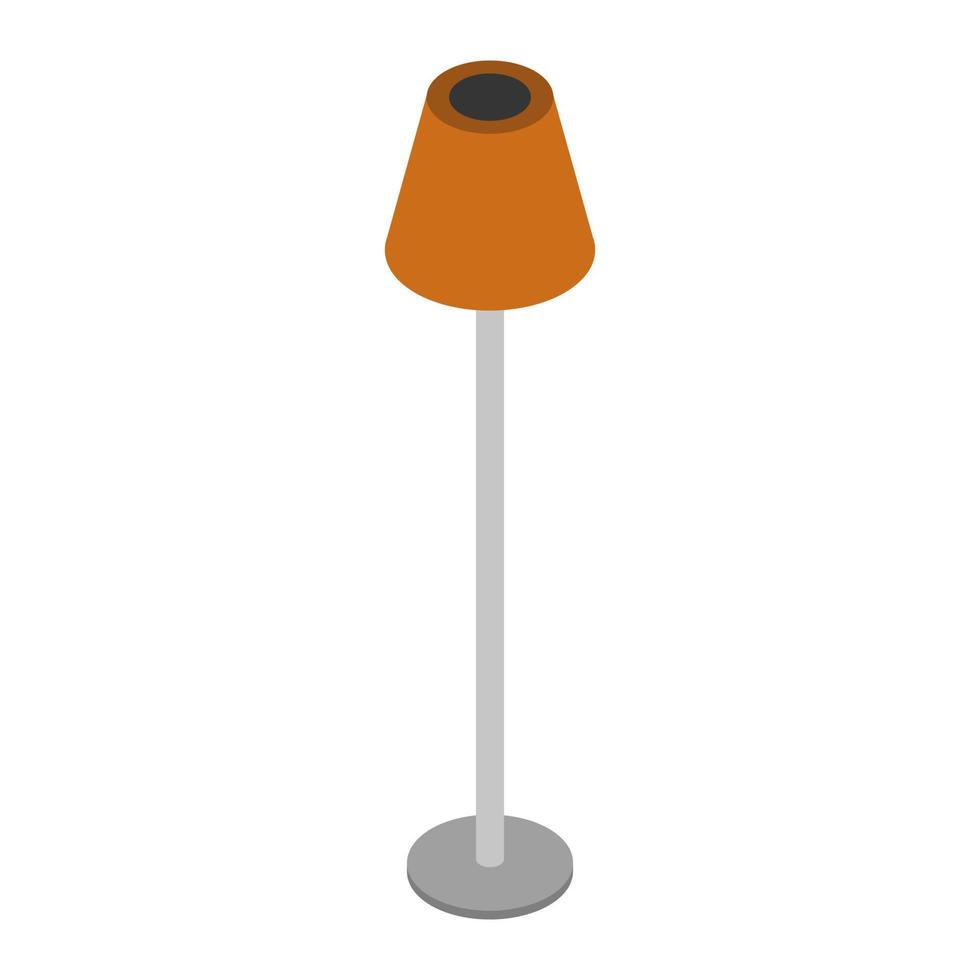 Isometric lamp on a white background vector