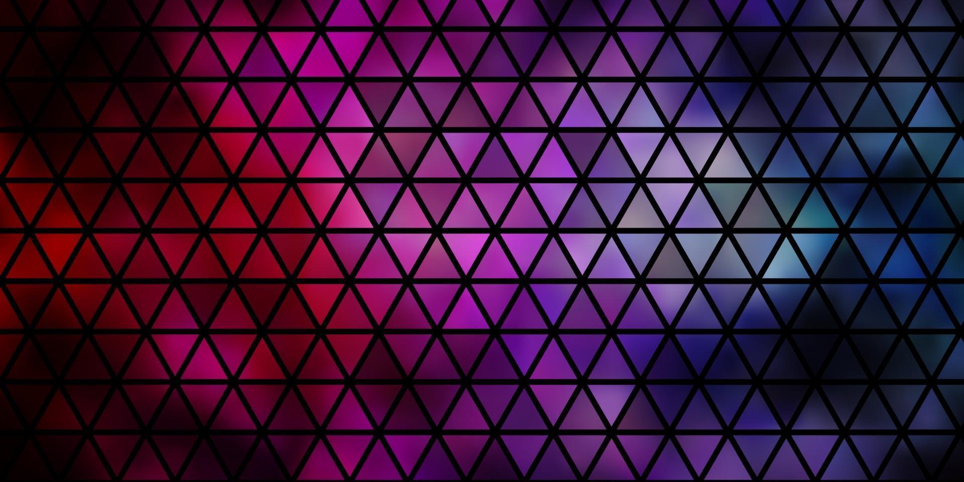 Dark Pink, Green vector texture with triangular style.