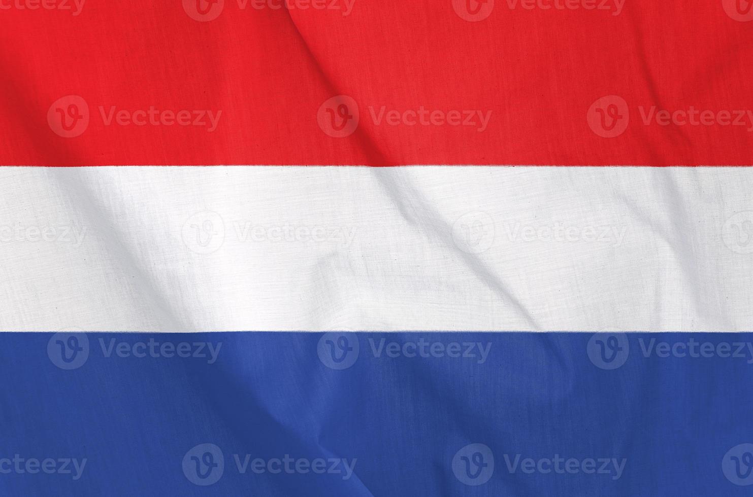 Fabric Flag of Netherlands photo