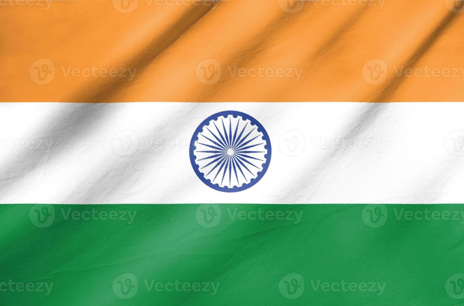Fabric Flag of India photo
